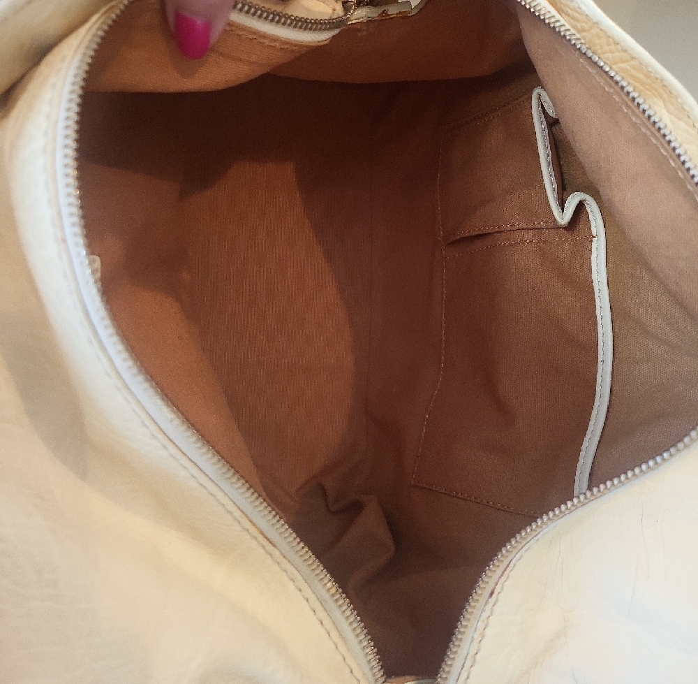 Celine GASO/36 Cream Manila Leather Bag/Tote With Dust Bag - Picture 9 of 11